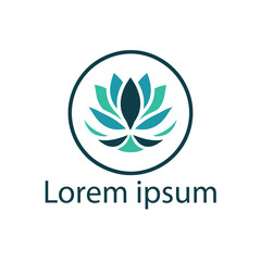 Yoga template Logo design. minimalist zen logo style
