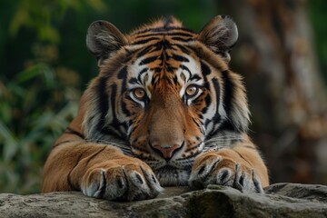 Obraz premium Intense Tiger Gaze