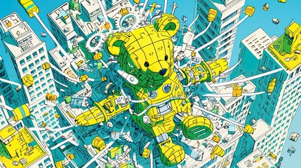 Obraz premium Robotic Bear