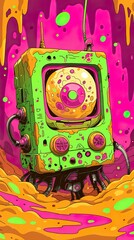 Obraz premium Robotic Submersible Rover, Macro shot