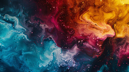 Abstract colorful texture created by paint