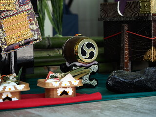 端午の節句飾りの太鼓