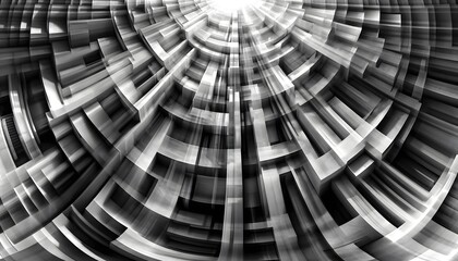 A series of overlapping shadows and light abstract background
