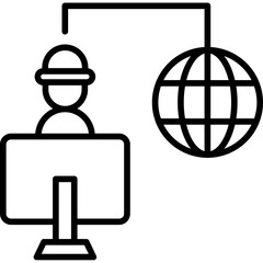 Online Streaming Icon