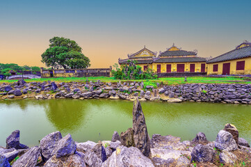 Sunrise at the Imperial Citadel of Hue, Vietnam