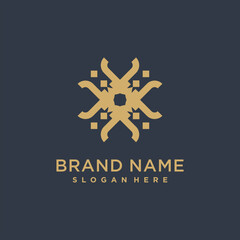 Express logo vector icon design illustration template