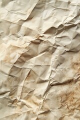 Paper Fold. Isolated Old White Torn Paper Background with Close-up Detail