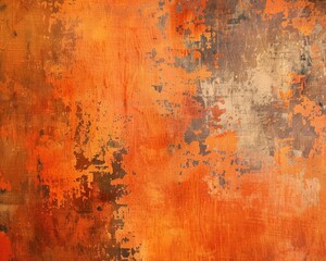 Brown Orange Background. Abstract Fall Grunge Texture on Painted Canvas Illustration