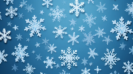 snowflakes floating in the air