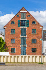 Historic warehouse at the harbor of Bremen-Vegesack, Germany