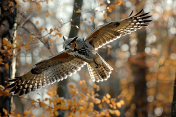 Fototapeta premium Owls Portrait. Owl eyes. - Image. Beautiful simple AI generated image in 4K, unique.
