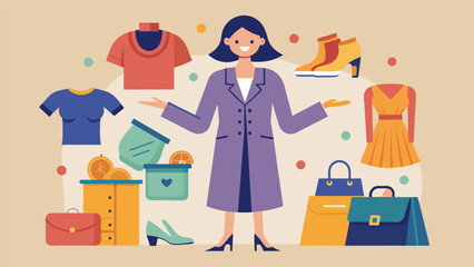 From designer items to unique vintage pieces this influencer proves that thrift stores are a goldmine for fashion lovers and budgetsavvy shoppers. Vector illustration