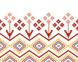 abstract Traditional geometric ethnic fabric pattern ornate elements with ethnic patterns design for textiles, rugs, clothing, sarong, scarf, batik, wrap, embroidery, print, curtain, carpet, wallpaper