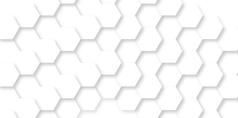 Fototapeta premium Abstract background with hexagons modern mesh cell. Abstract honeycomb cell hexagon background. Hexagon business geometric grid tile element. Technology futuristic hexagon metal texture. 