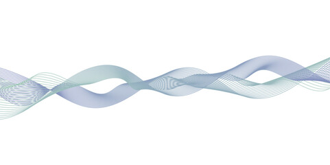 Abstract wavy lines flowing curve gradient color on transparent background. Abstract white background colorful lines. modern wavy stripes on white background isolated.	
