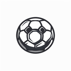 Obraz premium Soccer Football Ball Minimal Flat Line Outline Stroke Icon Pictogram Symbol