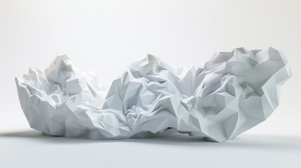 Obraz premium White paper resembling a mountain