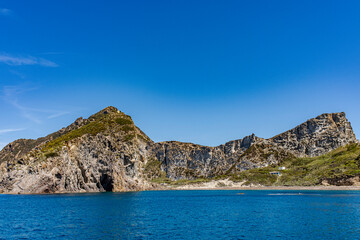 Naklejka premium Il faraglione di San Silverio isola di Palmarola Ponza