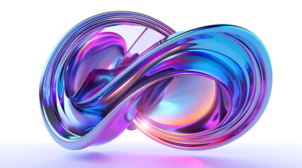 Futuristic Colorful Shape Abstract 3D Render with Vibrant Hues and Dynamic Design, Creative Digital Artwork, Futuristic Technology Concept, Generative AI

