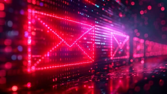 A side view of a secure web layout shows an email risk warning alert on an envelope icon, highlighting the significance of cybersecurity measures