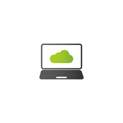 Fototapeta premium Cloud computing icon. PNG format