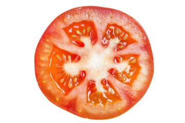 fresh red tomato isolated on white or transparent png