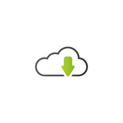 Cloud computing icon. PNG format
