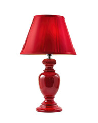 red lamp isolated