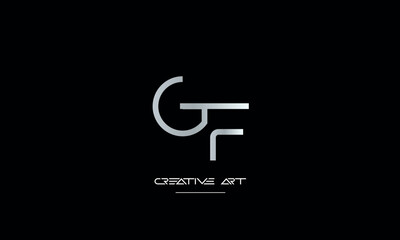 GF, FG, G, F abstract letters logo monogram