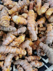 curcuma root background