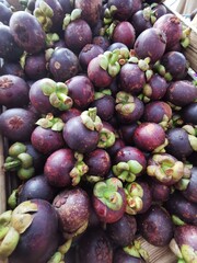 mangostan fresh fruit texture