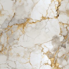 Fototapeta premium Golden veins in white marble texture background