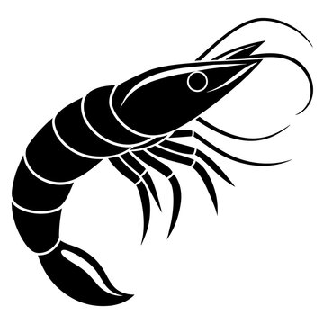 recommend clip art: shrimp vector silhouette illustration