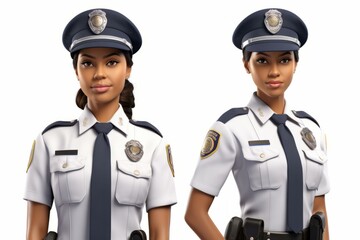 Two black female police officers in uniform