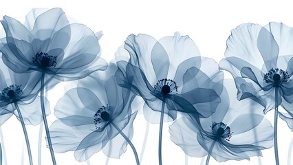 X-ray Floral Art Background: Ideal for Cards, Invitations, Prints, and Interior Design. Concept X-ray Art, Floral Design, Cards, Invitations, Prints, Interior Design