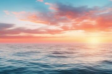 Obraz premium Beautiful sunset over a calm sea