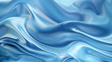 Fototapeta premium An abstract blue background with blurred waves and soft light. An abstract fluid shapes and elegant curves, modern minimalist design.