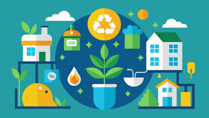 Being mindful of your daily habits such as recycling and energy conservation to make a positive impact on the environment in your small living space..