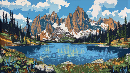 Beautiful mountain landscape