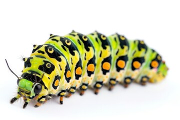 Fototapeta premium chenille - machaon - papilio machaon, . Beautiful simple AI generated image in 4K, unique.