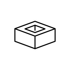 Foundation outline icons, minimalist vector illustration ,simple transparent graphic element .Isolated on white background