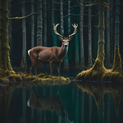 Antlered Wonders: Embracing the Majesty of Stags and Reindeer in the Wild"