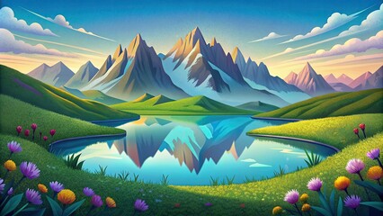 Colorful nature background
