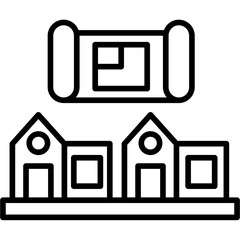 Architecture House Model Icon
