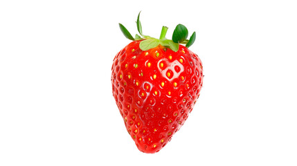 3d realistic isolated strawberries on transparency background