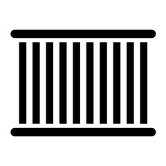 Jail glyph icon