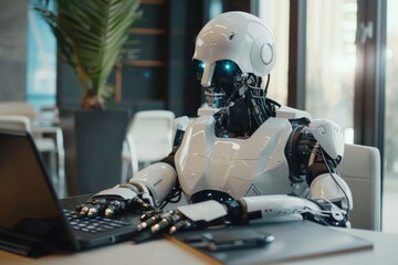 Close-up portrait of a business meeting in the office, generative AI. Beautiful simple AI generated image in 4K, unique.