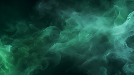 Fototapeta premium Abstract green smoke