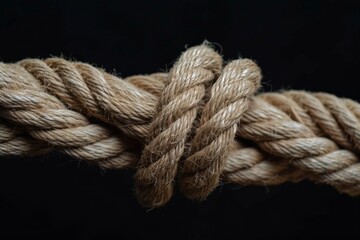 old grease-soaked rope over worn boards, background image. Beautiful simple AI generated image in 4K, unique.