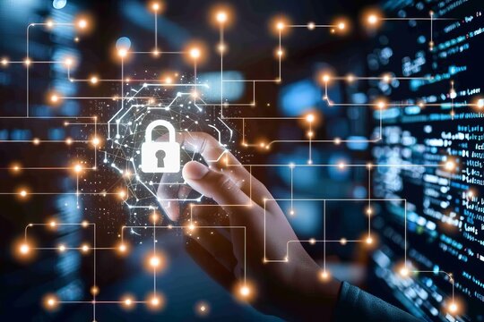 Enhance digital security in business networks with HTTPS and padlock, using API and OAuth to protect data privacy and defend against malware threats.